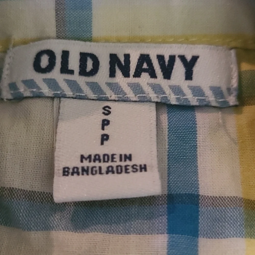 [Old Navy] Yellow & Blue Button Down - Size S